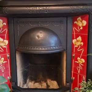 Traditional Fire insert with original tiles - Image 3