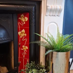 Traditional Fire insert with original tiles - Image 4