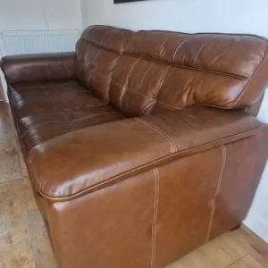 Scs - 4-seat maxi sofa and snuggler chair - leather - Image 5