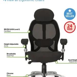Nautilus Ergo Luxury Mesh 24 Hour Executive Chair - Image 4