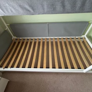 Ikea VITVAL Bunk bed frame, white/light grey, 90x200 cm - Image 2