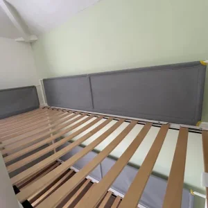 Ikea VITVAL Bunk bed frame, white/light grey, 90x200 cm - Image 3