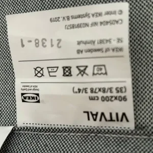 Ikea VITVAL Bunk bed frame, white/light grey, 90x200 cm - Image 5