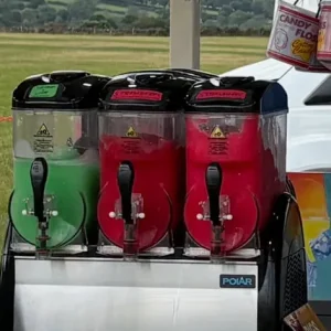 Three bowl slush puppy machine