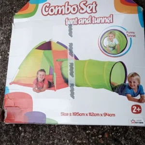 Boxed combo set childrens play tent & tunnel