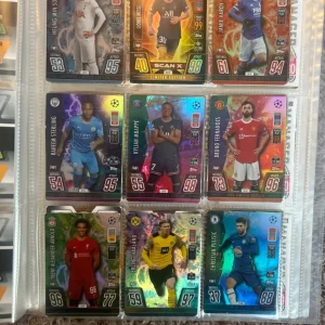 Topps Match Attax 21/22 and 22/23 books with Premier League Panini and extra card piles - Image 6