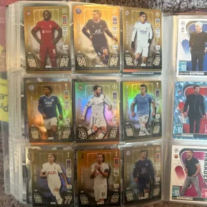 Topps Match Attax 21/22 and 22/23 books with Premier League Panini and extra card piles - Image 8