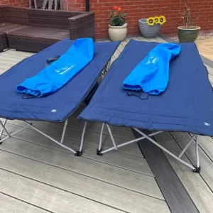 2 x Higear folding camp beds - Image 2