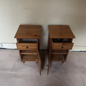 Two IKEA Leksvik Pine Bedside Tables - Image 5
