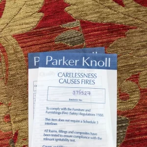 3 Piece Parker Knoll Suite with Foot Stool - Image 3