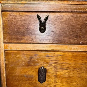 Solid Wood Brown Chest of Drawers - Image 5