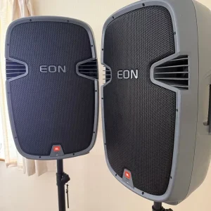 JBL Active EON 300 Series 315 PA Speaker Pair with Stands - Image 8