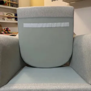 Tutti Bambini Oscar Rocking Nursing Chair Pebble Grey with Back Support Cushion - Image 8