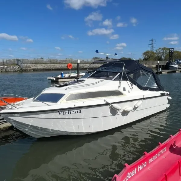 Cabin boat with trailer, no engine
