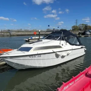 Cabin boat with trailer, no engine