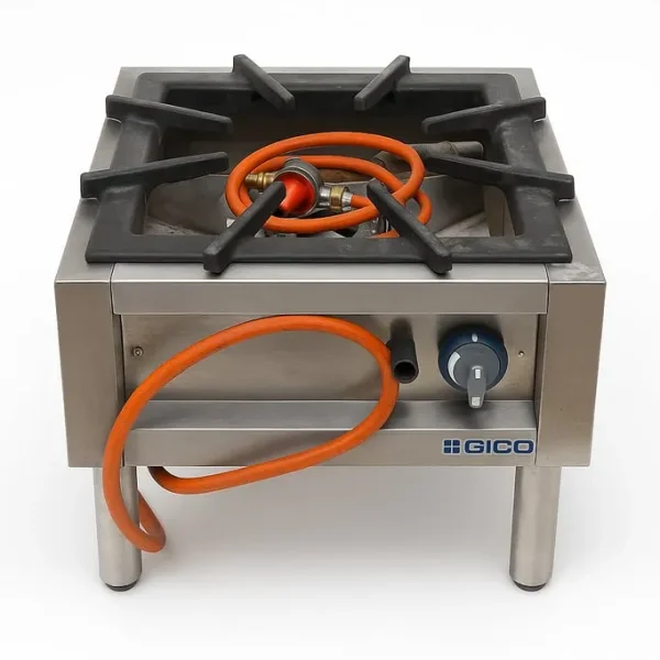 GICO Commercial Gas Burner – Single Ring – Stainless Steel