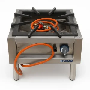 GICO Commercial Gas Burner – Single Ring – Stainless Steel