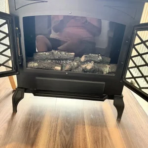 Wrought Iron Electric Fireplace - Image 3