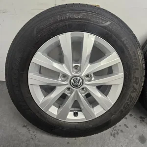 16" 5x120 Genuine VW T5 T6 Alloy Wheels with Hankook Tyres - Image 2