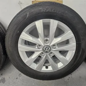 16" 5x120 Genuine VW T5 T6 Alloy Wheels with Hankook Tyres - Image 4