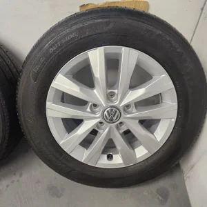 16" 5x120 Genuine VW T5 T6 Alloy Wheels with Hankook Tyres - Image 5