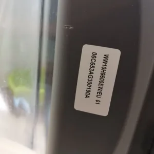 Samsung washing machine WW10H9600EW