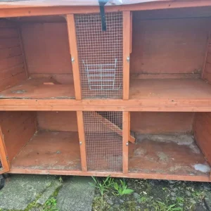 Bluebell rabbit hutch with cover - Image 2