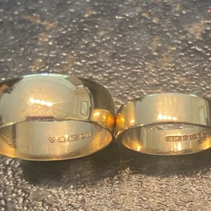 2 x 9ct Gold Wedding Rings