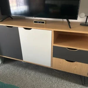 Sideboard tv unit storage chest of drawers and shelves - Image 2