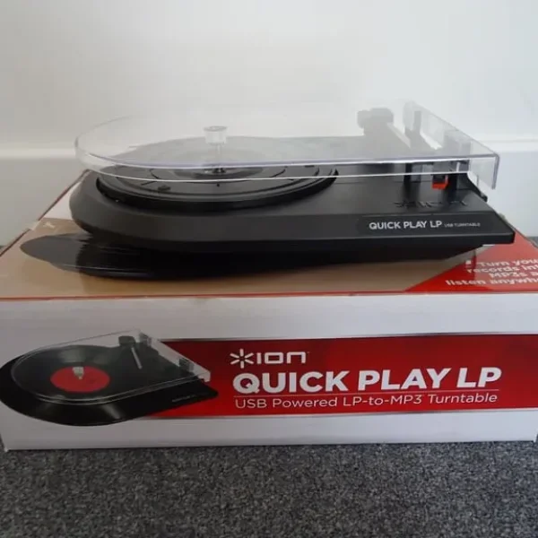ION Turntable Record Player Plays 33/45/78 speeds