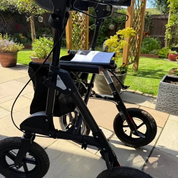 Traxion Outdoor Rollator with Pneumatic Wheels