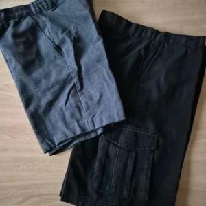 Age 12-13 M&S grey/charcoal/black shorts and trousers bundle - Image 2