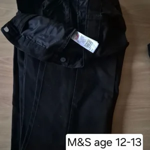 Age 12-13 M&S grey/charcoal/black shorts and trousers bundle - Image 3
