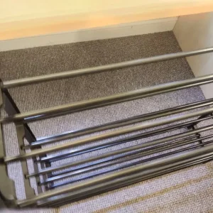 5-Tier Adjustable Black Shoe Rack - 70.5x18.5x75.5cm - Image 3