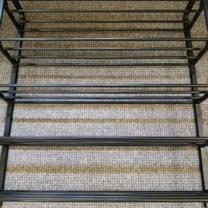 5-Tier Adjustable Black Shoe Rack - 70.5x18.5x75.5cm - Image 5