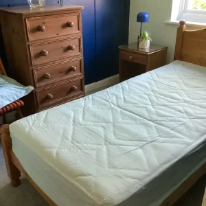 Lovely Oak Single Bed with Mattress - Image 3