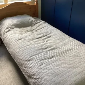 Lovely Oak Single Bed with Mattress - Image 6