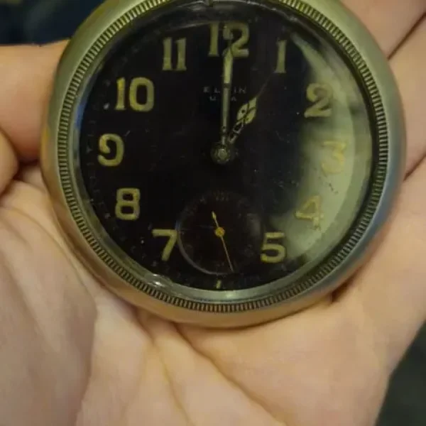 WW1 British Army Elgin Broadhead Pocketwatch