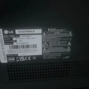LG 43” Smart TV - Image 2