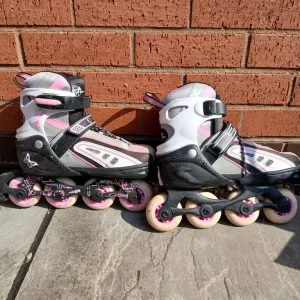 Girls roller skate