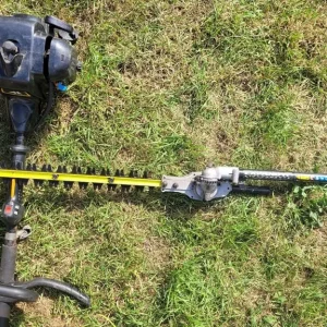 Mc Cullock petrol strimmer with brush cutter, hedge cutter and rotavator - Image 7