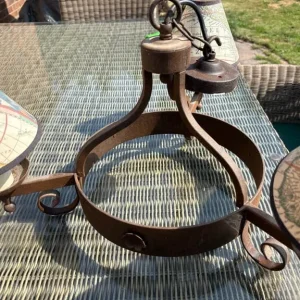 Vintage iron ceiling and wall lights