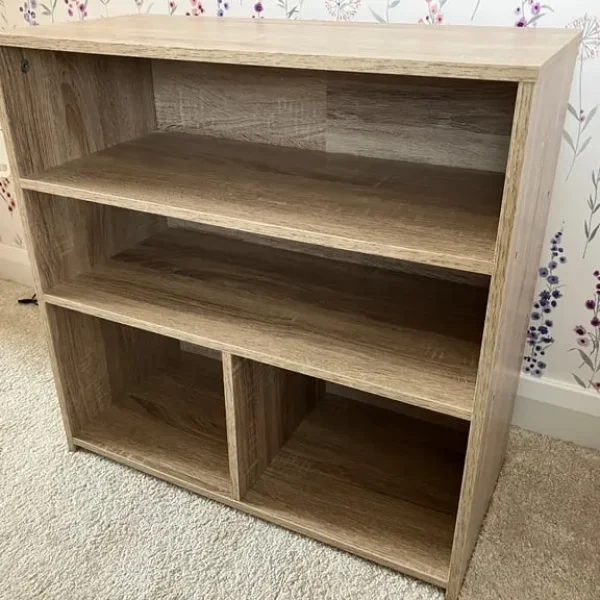 Small brown wood unit