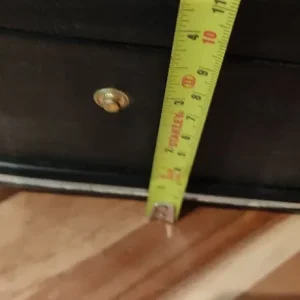 Vintage 60s black square suitcase - Image 4