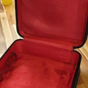 Vintage 60s black square suitcase - Image 7