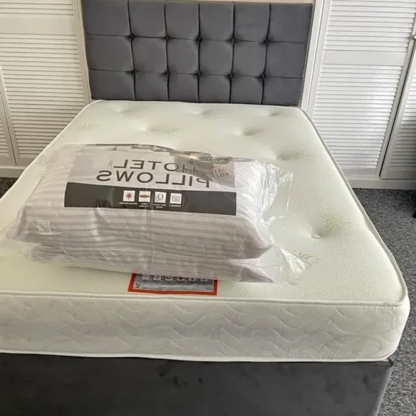 Double Divan Bed with Mattress and Drawers