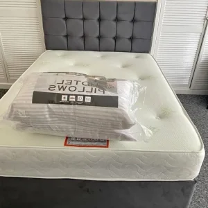 Double Divan Bed with Mattress and Drawers