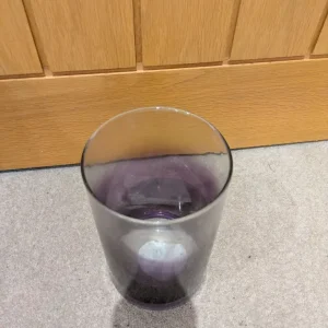 Purple round vase