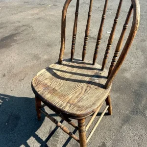Antique Country Elm & Beech Windsor Chair - Image 3