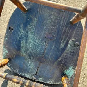 Antique Country Elm & Beech Windsor Chair - Image 5